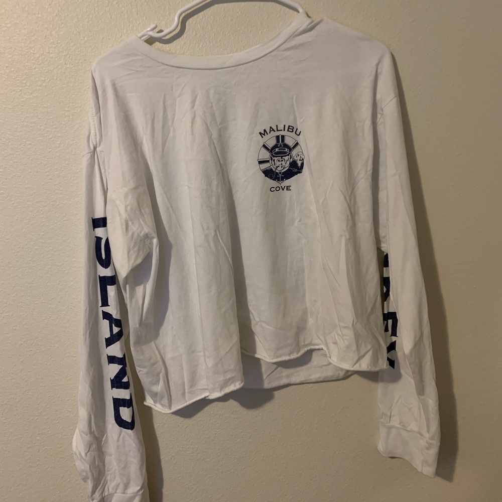 white brandy long sleeve. monkey island